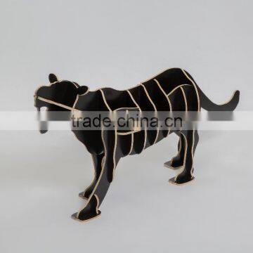 Wood Carving Living Tiger Shape Arts Design, Yiwu Factory Direct Wholesale Price With Good Quality photo-4