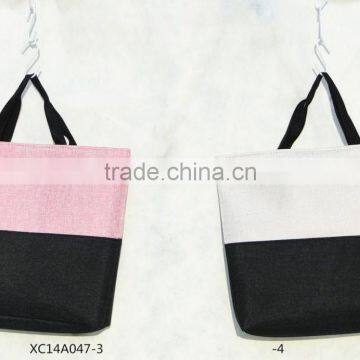 Fashion Canvas Tote Bag With Trim photo-3
