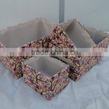 Set Cloth Storage Basket With Polyester Lining photo-2