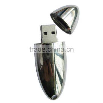 metal oval USB flash driver, novelty USB memory 8GB