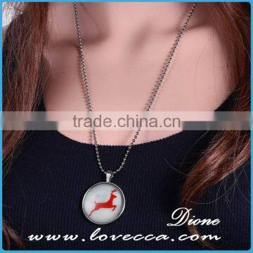 Christmas Glowing Necklace Santa Deer Necklace photo-2