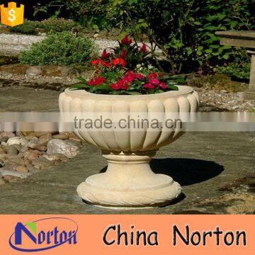 large park decorative marble flower pots wholesale NTMF- FP228X