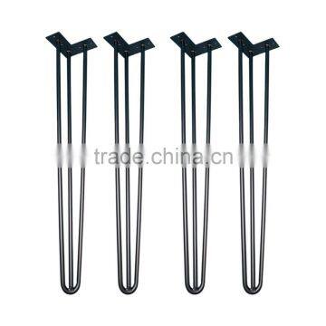 Hot Sales 3 Legs Modern Cast Iron Table Base Hairpin Table Legs With 28 Inches for DIY photo-3