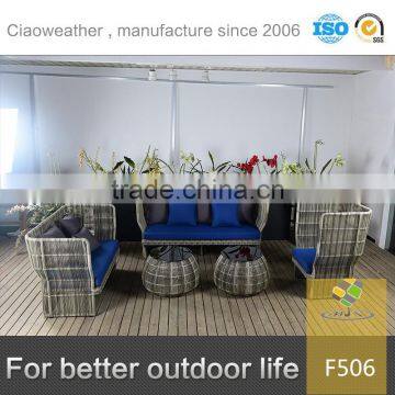 Leisure modern pe rattan garden furniture sofa for outdoor
