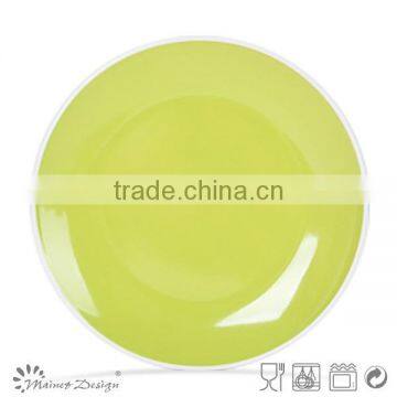 Ceramic Embossed Plate New Design Solid Colour Minimalism Style photo-5