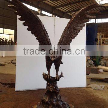 Bronze Foundry Metal Craft Animal Garden Decoration Eagle photo-3