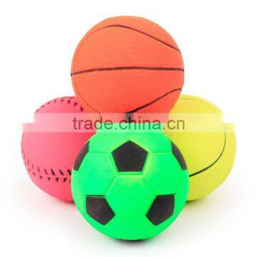 Leather Scouring Rubber Solid Dog Toy Fluorescent Elastic Pet Toy Ball 4.5CM Small Solid Ball photo-2