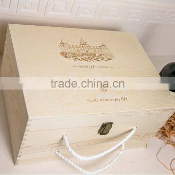 2016 Wholesale High Quality Customized 6 Bottle Wooden Wine Gift Box photo-3