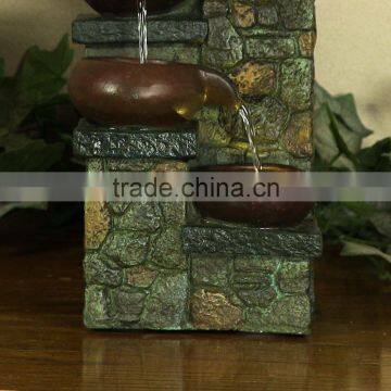 Brick Steps Tabletop Fountain With LED Light photo-4