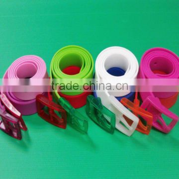 Fashion colorful custom silicone Jelly Belt