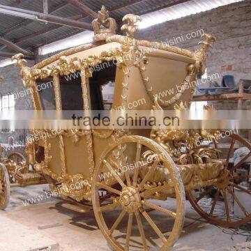 2017 New Royal Golden Cinderella Pumpkin Horse Carriage Celebration Wedding Carriage (BG11-M053) photo-5