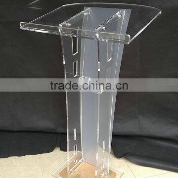 Custom Foldable Design Acrylic Podium Speaker Stand photo-5