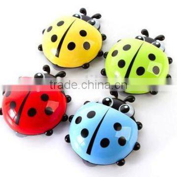 Plastic Ladybug Strong Sucker Wall Mount Toothbrush Holder Toothpaste Holder photo-2