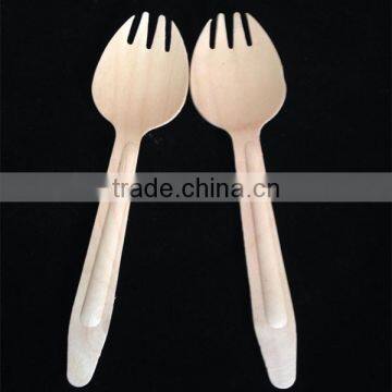 disposable wooden fork spoon