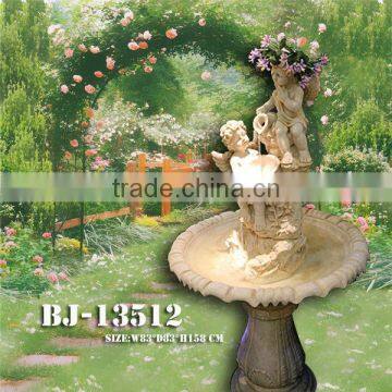 Fairy Garden Carved Sandstone Fountain photo-3