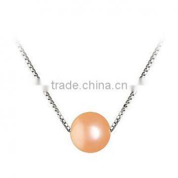 White Pearl Pendant Necklace photo-3