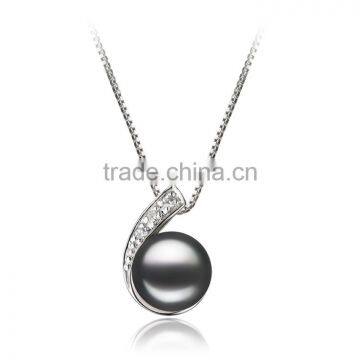 17.5 Inch Dyed Black 7-8mm Freshwater Pearl Jewellry photo-3