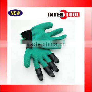 Garden Gloves for Digging & Planting with 4 ABS Plastic Claws Gardening Gloves