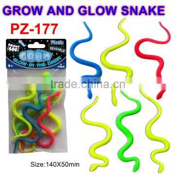 Grow And Glow Plastic Snake Toys