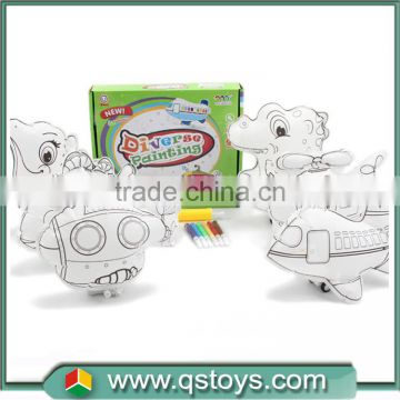 DIY Funny Inflatable Zoo and colored drawing toys for kids