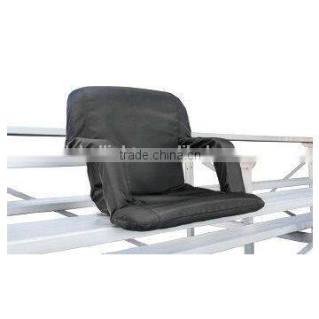 Black Portable Lazy Quilted Chair Sports Stadium Seat photo-2