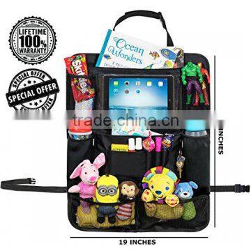 24x19 Inch Car Backseat Organizer With Tablet Holder for Kids and Toddlers photo-6