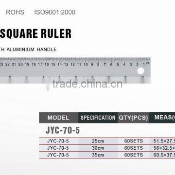 steel square ruler with aluminium handle