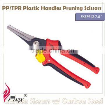 7.5" PP/TPR Plastic Handles Pruning Scissors