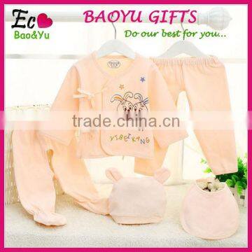 Wholesale Newborn Baby Cotton Clothes Set Cartoon Pattern Baby Clothes photo-2
