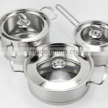 Stainless steel stock pot milk pot / elegant cookware set / cooking pot