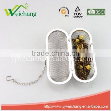 WCJ1074 Hot Sale Long Chain Tea Strainer 18/8 Stainless Steel Fine Mesh Tea Infuser photo-5