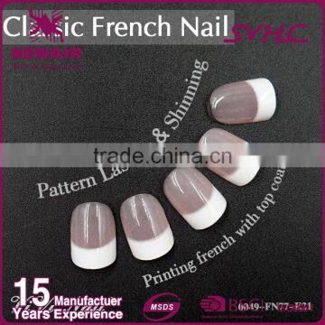 Newair Company Style Full Cover French Artificial Finger Nail For Beauty Girls photo-3