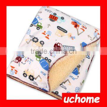 UCHOME Wholesale Custom Super Soft Cotton Plush Baby Infant Blanket photo-6