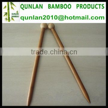 1 Pair/Pack Single Pointed Bamboo Knitting Needle