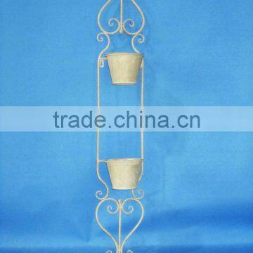 Garden Outdoor indoor decorative hanging wall metal planter flower holder pot