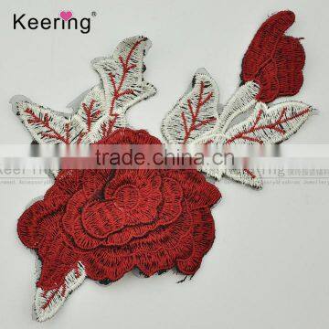 2017 New Arrival Designs Garment Accessoriesl Embroidery Patch Flower Decoration From Keering WEF-760 photo-2
