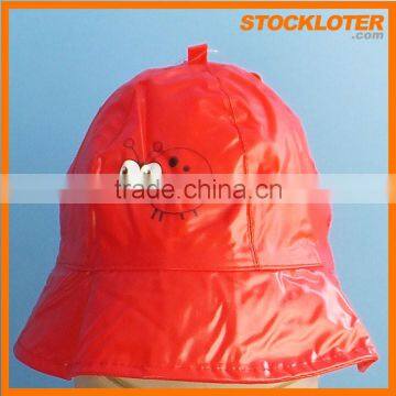 Wholesale Kids PVC Rain Hat surplus Inventory 150911