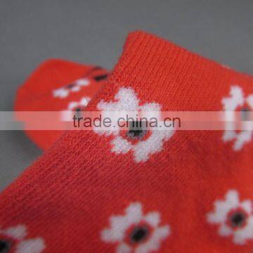 Women Red Color Cotton Socks photo-4