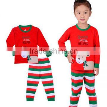 Cheap Wholesale Fashion Nightwear Cotton Kids Christmas Pajama Sets photo-4
