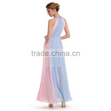 Long Maxi Dress Woman 2017 Pink Boho Maxi Dress photo-4