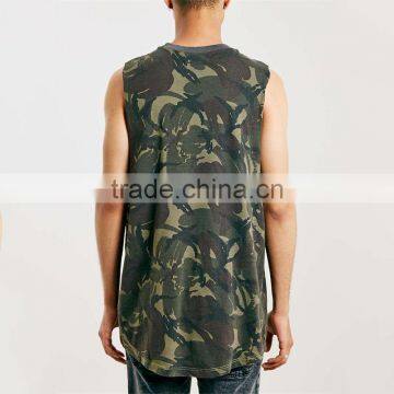 Mens Camouflage Surf Tank Mens Sleeveless Vest photo-2