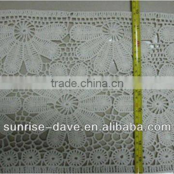 cotton crochet lace fabric flower pattern design