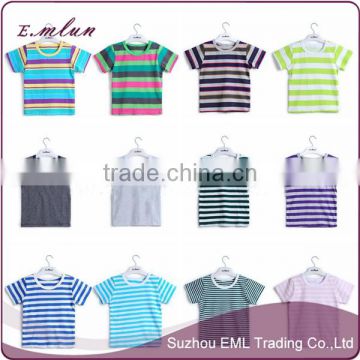 High quality striped short - sleeved kid's T-shirt classic wholesale T-shirt