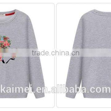 Latest design high quality hot-selling CVC fabric sweatshirt