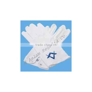 Masonic Glove Blue lodge Cotton Ggloves