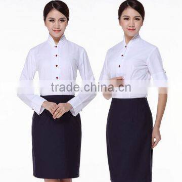 Women Formal Airline Stewardess Uniform Ladies Air Hostess Short Sleeve Skirt Flight Attendant Uniforms photo-2
