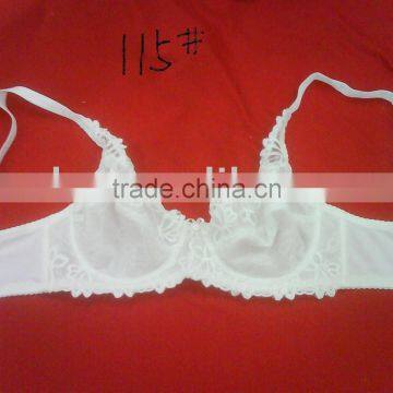 embroidery full soft cup bra