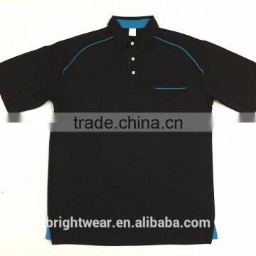 Hot Sale 100% Polyester Contrast Color Short Sleeve Workwear Polo Shirt photo-5