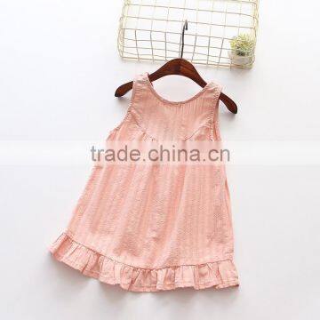Modern Summer Lace Blank Baby Girl Princess Birthday Vest Dress photo-3