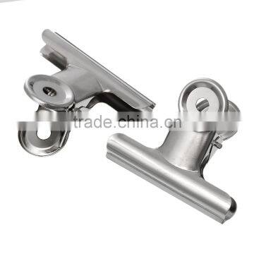 Wholesale Cheap Silver Tone Stainless Steel Bulldog Clip For Office Use